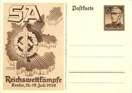 SA Reichswettkämpfe 1938 - Ganzsache -730310