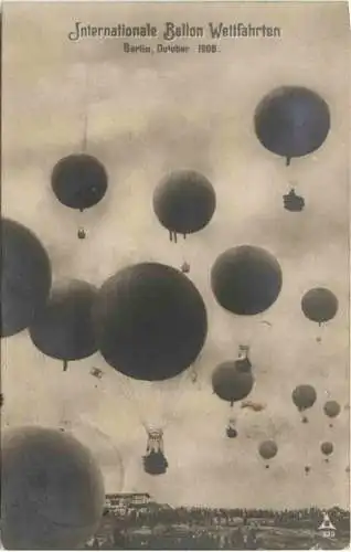 Berlin - Internationale Ballon Wettfahrten 1908 -730280