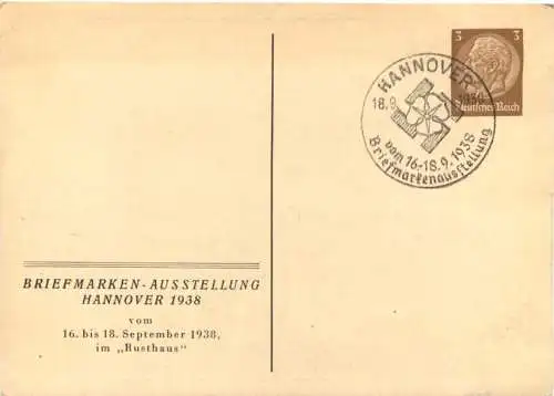 Hannover - Postinspektoren 1938 - Ganzsache -730356