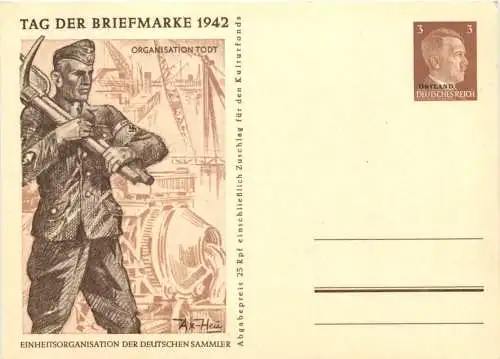 Tag der Briefmarke 1942 - Ganzsache -730328