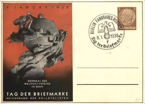 Berlin - Tag der Briefmarke 1938 - Ganzsache -730346