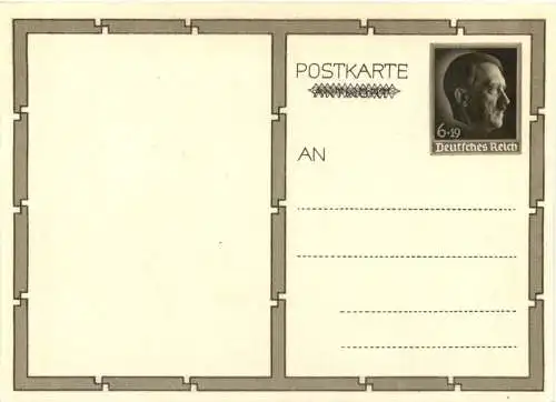 Adolf Hitler - Ganzsache -730386