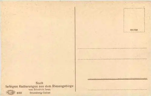Riesengebirge - Radierung Friedrich Iwan -730402