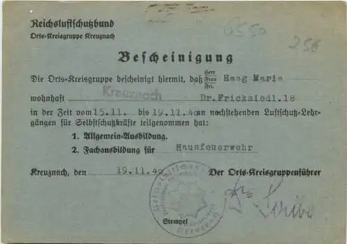 Bad Kreuznach - Reichsluftschutzbund -730544