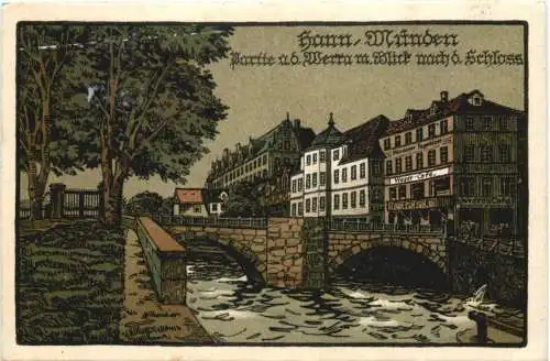 Hann. Münden - Partie an der Werra - Feldpost -730584