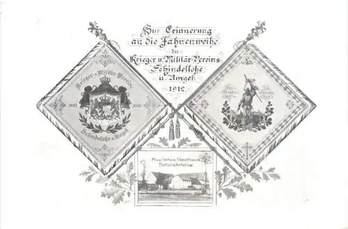 Fahnenweihe Krieger Vereins Schindellohe und Umgebung 1912 - Pullenreuth -730856