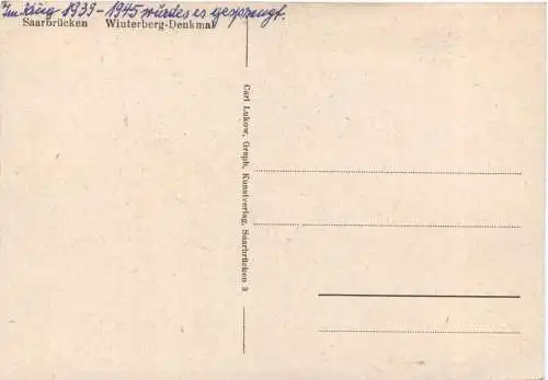 Saarbrücken - Winterbergdenkmal -730848