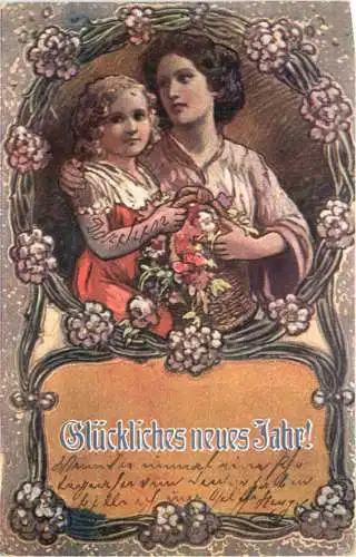 Neujahr - Künstler Ak -730886