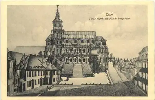 Trier - Porta Nigra als Kirche umgebaut -731022