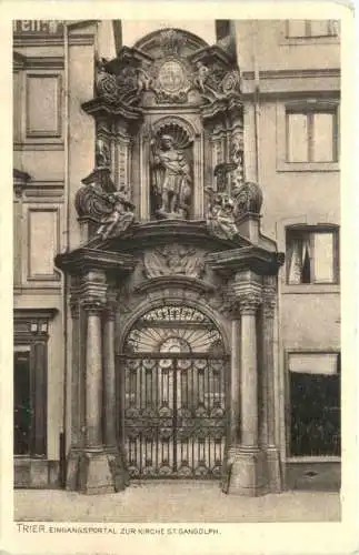 Trier - Eingangsportal zur Kirche St. Gangolph -731202