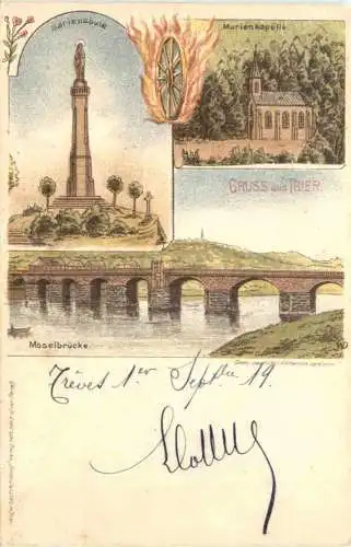 Gruss aus Trier - Litho -731092