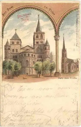 Gruss aus Trier - Litho -731100