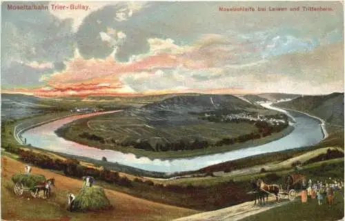 Moseltalbahn Trier-Bullay - Moselschleife bei Leiwen und Trittenheim -731342