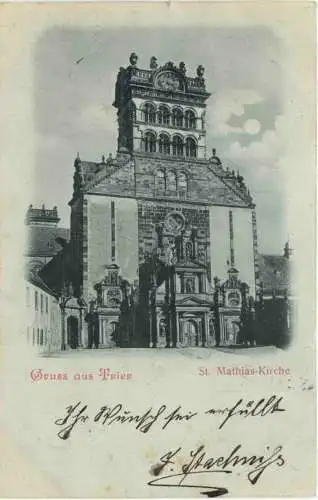 Gruss aus Trier - St. Mathias Kirche -731542