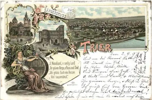 Sängergruss aus Trier - Litho -731488