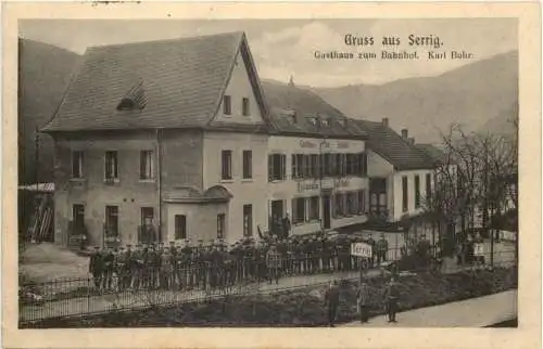Gruss aus Serrig a. d. Saar - Gasthaus zum Bahnhof -731870