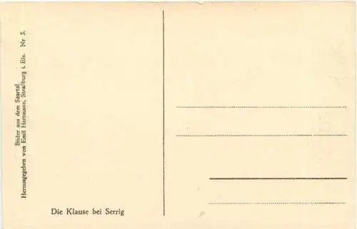 Die Klause bei Serrig an der Saar -731932