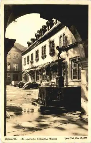 Koblenz - Am spukenden Schängelchen Brunnen -731952