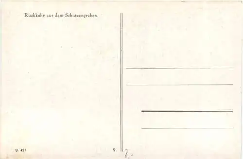 WW1 - Rückkehr aus dem Schützengraben -732146