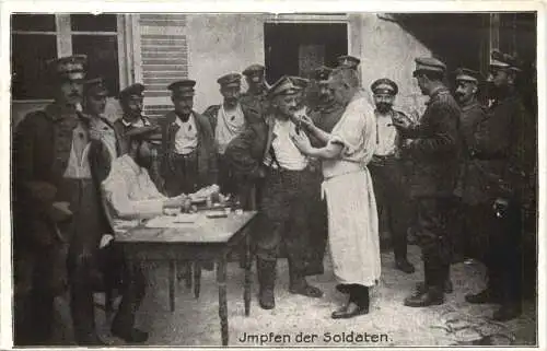 WW1 - Impfen der Soldaten -732222