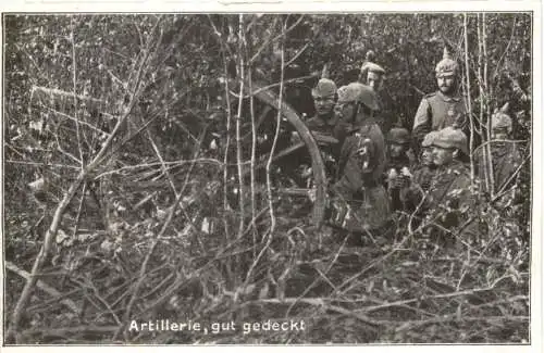 WW1 - Artillerie gut gedeckt -732112