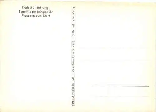 Kurische Nehrung Segelflieger - Ostpreussenkalender 1968 -732346