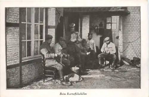 WW1 - Beim Kartoffelschälen -732196