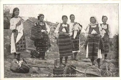 WW1 - Serbische Bauernmädchen -732240