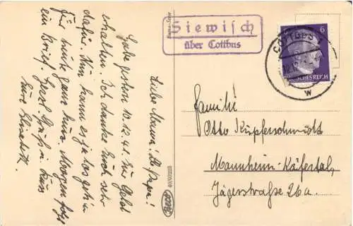 Kind auf Berg - Landpoststempel Siewisch über Cottbus -732470