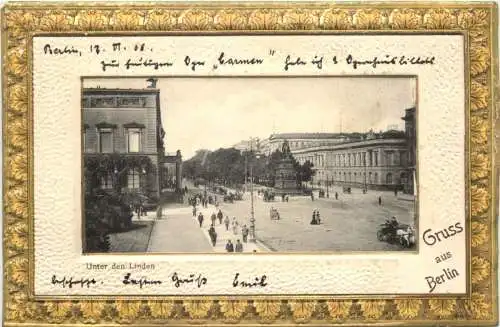 Berlin - Unter den Linden - Prägekarte -732706