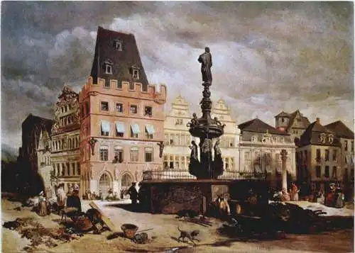 Trier - Hauptmarkt um 1840 -732652