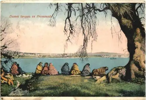 Dames turques en Promenade - Marine Schiffspost -732710
