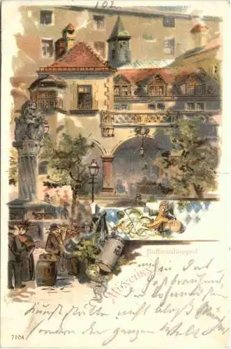 München - Hofbräuhaus - Litho -732734