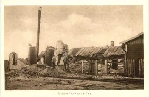 Zerstörte Fabrik in Pina - Belarus -733266