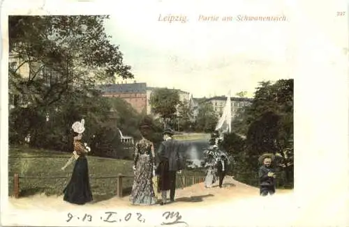 Leipzig - Partie am Schwanenteich -733154