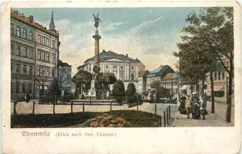 Chemnitz - blick nach dem Theater -733510