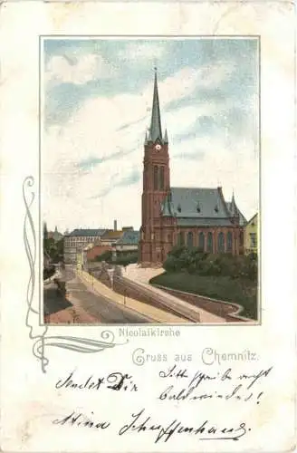 Gruss aus Chemnitz - Nicolaikirche -733520