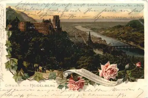Gruss aus Heidelberg - Litho -733702