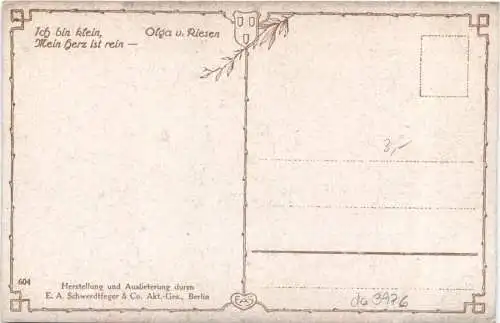 Künstler Ak Olga v. Riesen -733334