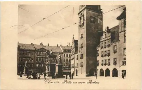 Chemnitz - Partie am neuen Rathaus -733518