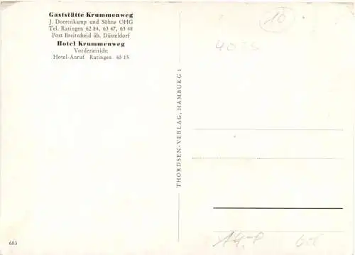 Breitscheid über Düsseldorf - Gaststätte Krummenweg -733760