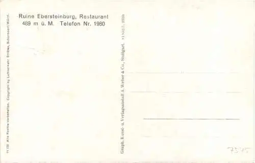 Ebersteinburg vom flugzeug -733888
