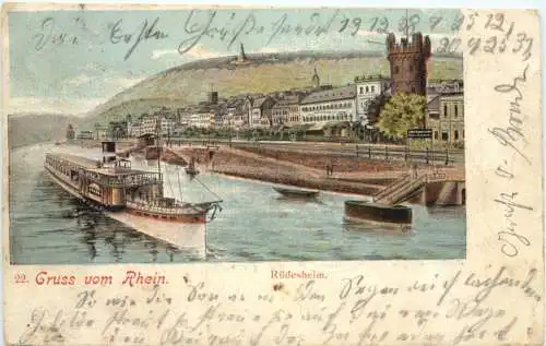 Gruss vom Rhein - Rüdesheim -734010