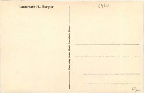 Lauterbach Hessen - Burgtor -734200