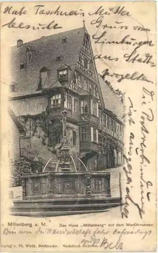 Miltenberg - Das Haus Miltenberg mit dem Markt -734428