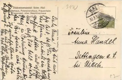 Schwäbisch-Hall - Diakonissenanstalt -734514