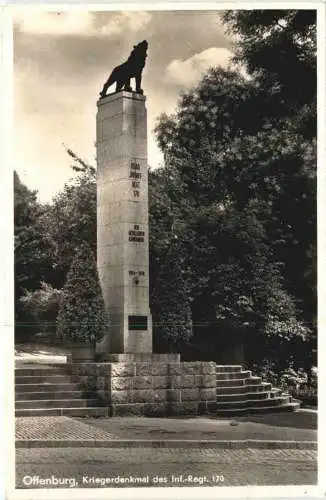 Offenburg - Kriegerdenkmal des Inf. Regt. 170 -734578
