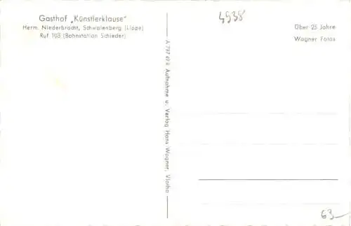 Schwalenberg Lippe - Gasthof Künstlerklause -734824