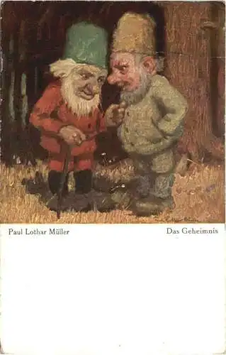 Künstler Ak Paul Lothar Müller - Das Geheimnis -735186