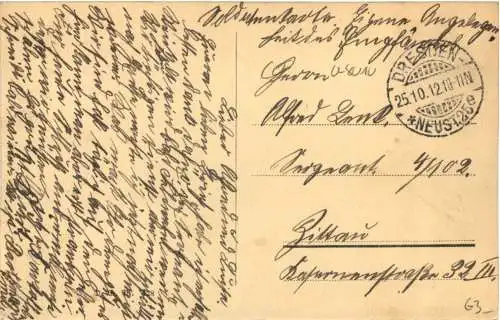 Dresden - Opernhaus mit Fernheizwerk -735034